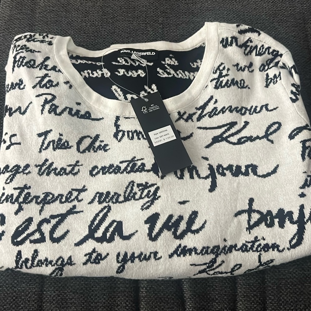 NWT KARL LAGERFELD SWEATER